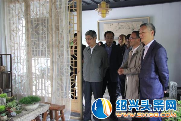 绍兴市政协中共界别活动组来金德隆视察-1
